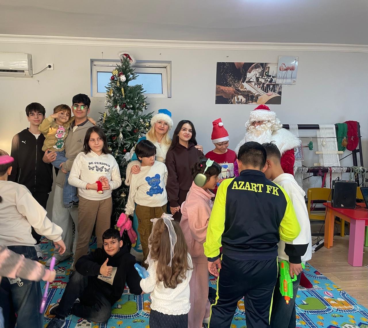 Group photo from the orphanage New Year event